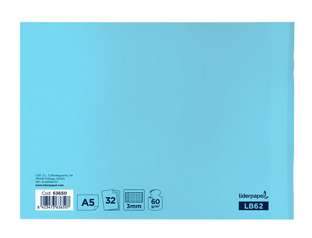Caderno agrafado liderpapel din a5 32 f quadricula 3 mm com margem cores sortidois ( Imagem 5 de 12 ) - Preview
