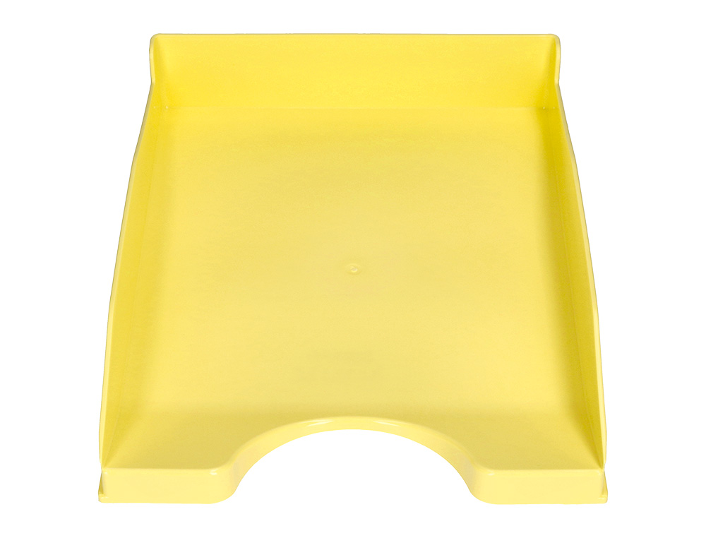 Bandeja de secretaria q-connect amarelo pastel opaco 240x70x340mm ( Imagem 3 de 6 ) - Preview