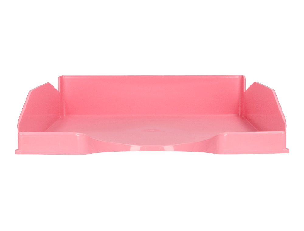 Bandeja de secretaria q-connect rosa pastel opaco 240x70x340mm ( Imagem 2 de 6 ) - Preview