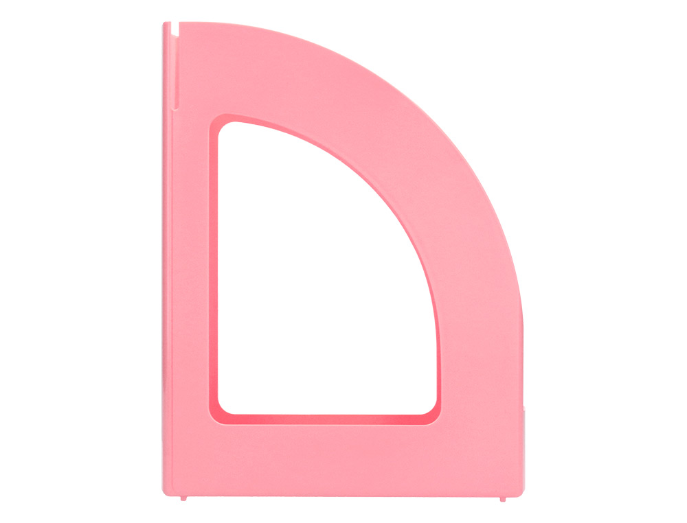 Porta revistas plastico q-connect cor rosa pastel ( Imagem 3 de 7 ) - Preview