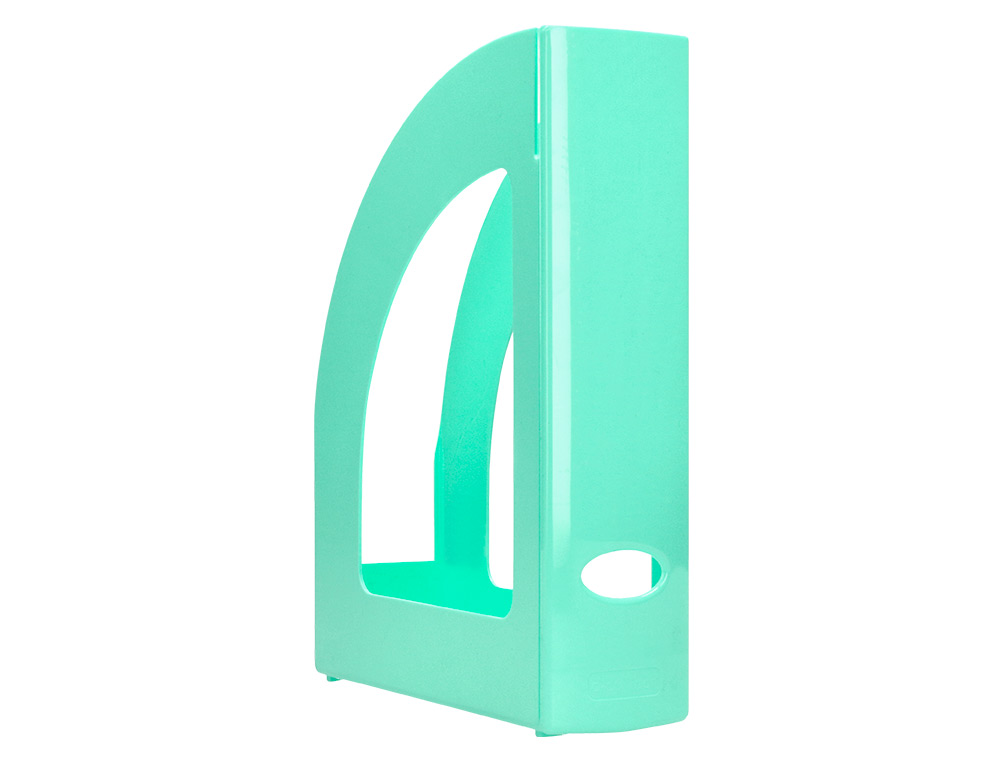 Porta revistas plastico q-connect cor menta ( Imagem 4 de 7 ) - Preview
