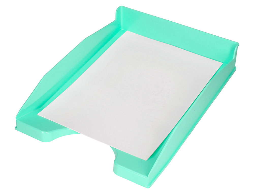 Bandeja de secretaria q-connect menta opaco 240x70x340mm ( Imagem 4 de 6 ) - Preview