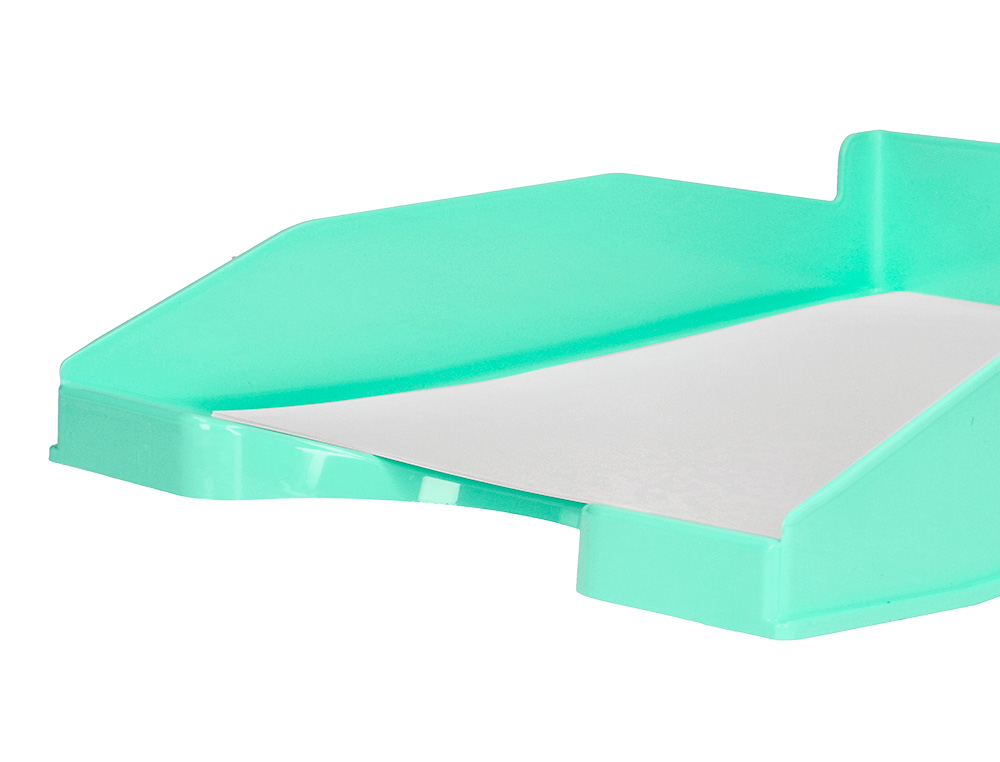 Bandeja de secretaria q-connect menta opaco 240x70x340mm ( Imagem 5 de 6 ) - Preview