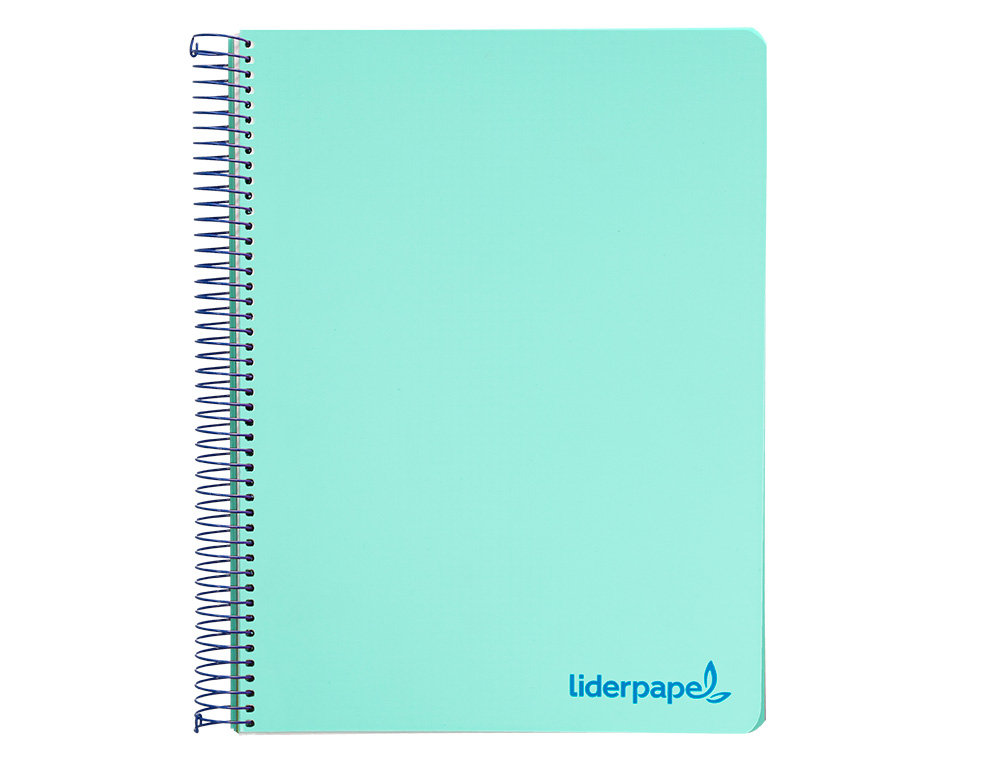 Caderno espiral liderpapel din a4 wonder capa plastico 120 f 90 gr quadricula 5 mm 5 bandas de cores 4 furos verde ( Imagem 3 de 16 ) - Preview