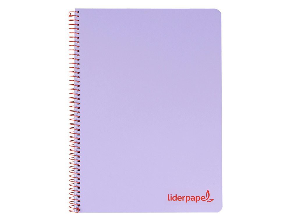 Caderno espiral liderpapel a4 wonder capa plastico 80f 90gr quadricula 4mm com margem violeta ( Imagem 2 de 16 ) - Preview