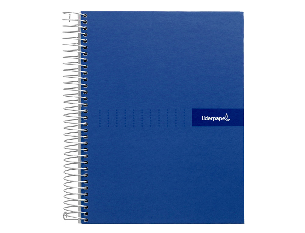 Caderno espiral liderpapel din a4 crafty capa forrada 120 f 90 gr quadricula 5 mm 5 bandas de cores 4 cores cor azul ( Imagem 3 de 16 ) - Preview