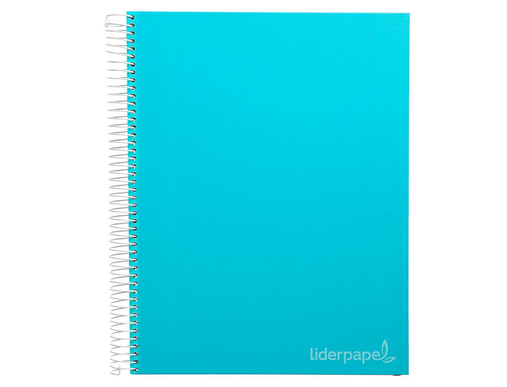 Caderno espiral liderpapel din a4 jolly capa forrada 140 f 75 gr quadricula 5mm 5 bandas de cores 4 furos cor celeste ( Imagem 4 de 16 ) - Preview