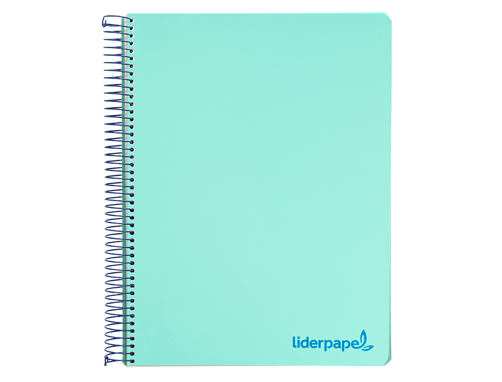 Caderno espiral liderpapel din a5 wonder capa plastico 120 f 90 gr quadricula 5mm 5 bandas de cores 6 furos verde ( Imagem 3 de 16 ) - Preview