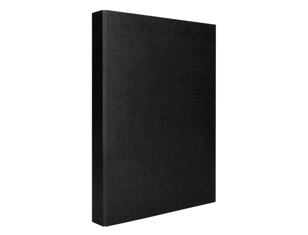 Capa Liderpapel Paper Coat 4 Anéis 40mm - Forro PVC e Fólio Preto ( Imagem 3 de 15 ) - Preview
