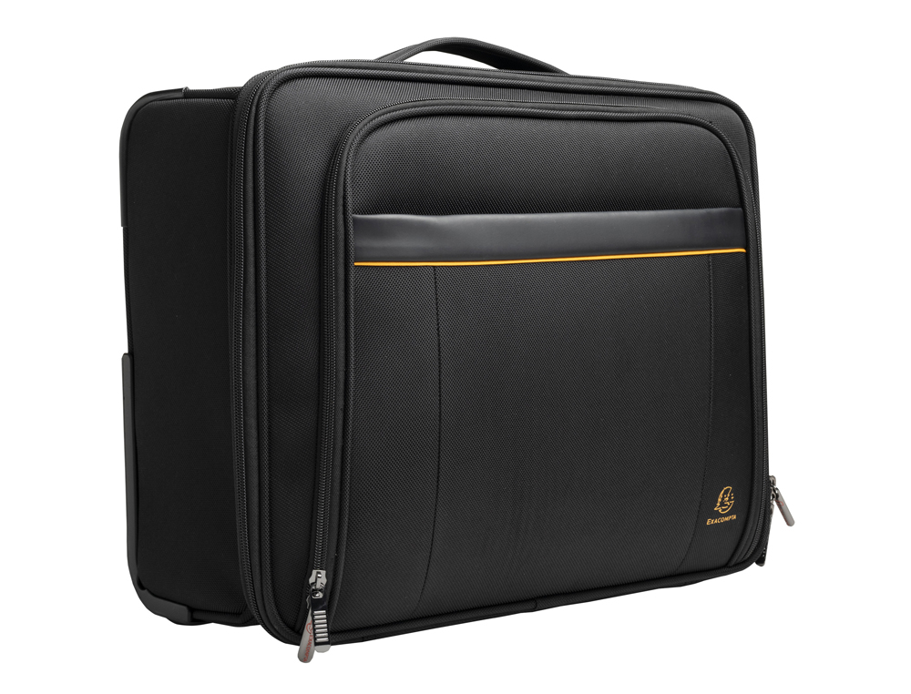 Mala para portatil exacompta valisette exactive 15.6/' slim com asa extraivel cor preto 440x370x200 mm ( Imagem 3 de 9 ) - Preview