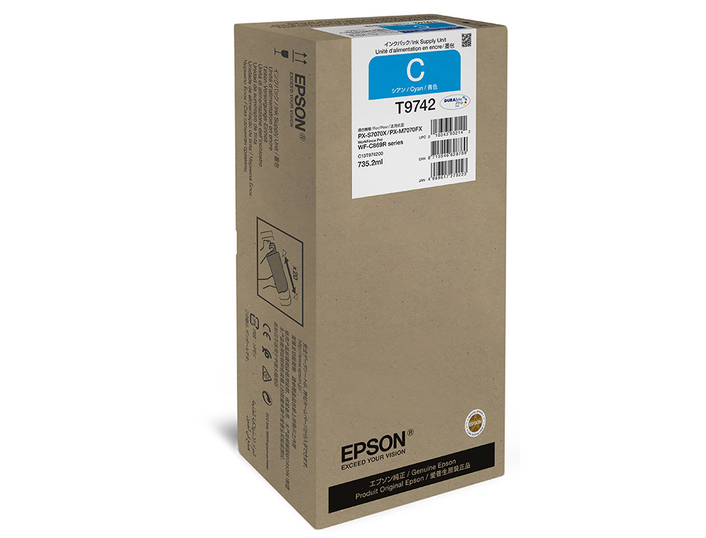 Tinteiro epson workforce pro wf-c869r cian xxl ink supply unit ...