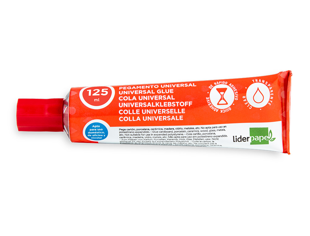 Cola liderpapel universal transparente 125 ml ( Imagem 2 de 7 ) - Preview