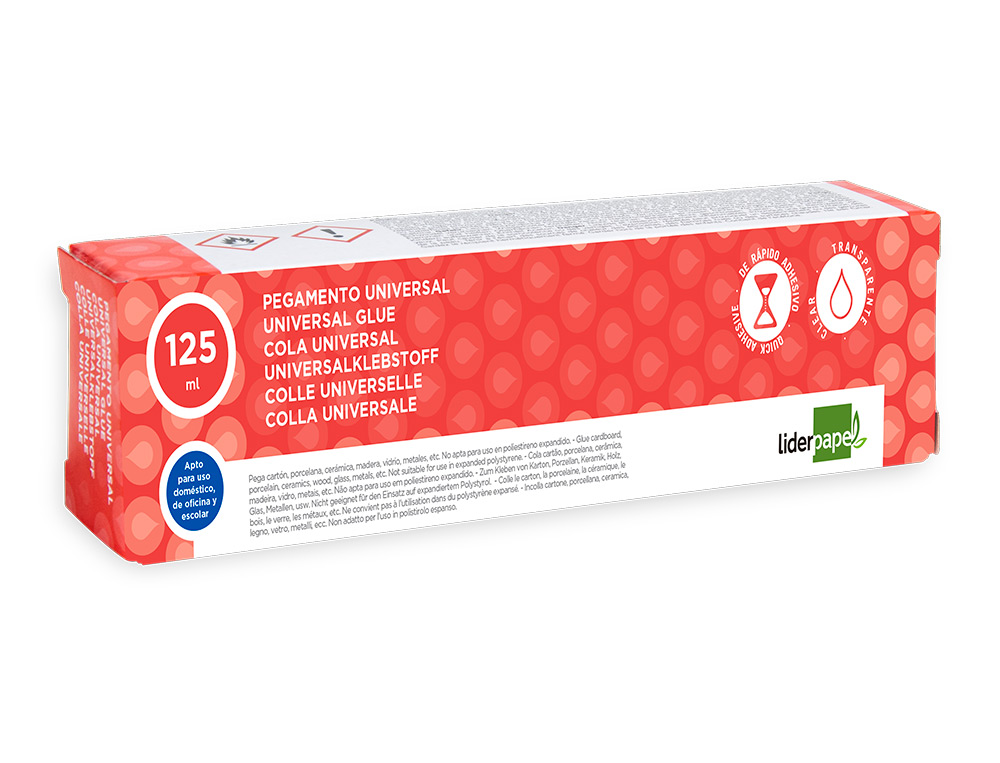 Cola liderpapel universal transparente 125 ml ( Imagem 4 de 7 ) - Preview