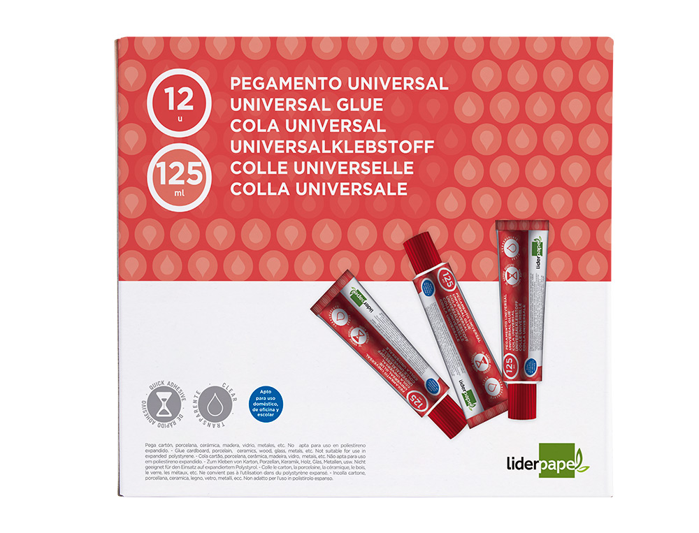 Cola liderpapel universal transparente 125 ml ( Imagem 5 de 7 ) - Preview