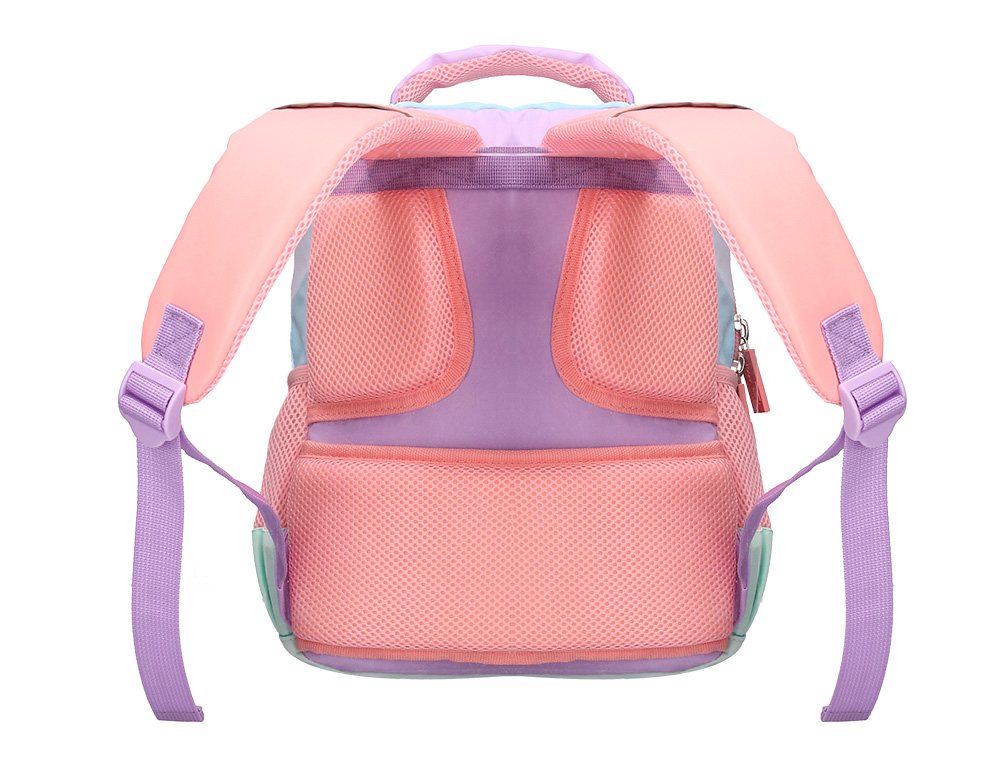 Mochila escolar liderpapel multibolso infantil azul rosa roxo 350x110x270 mm ( Imagem 5 de 15 ) - Preview