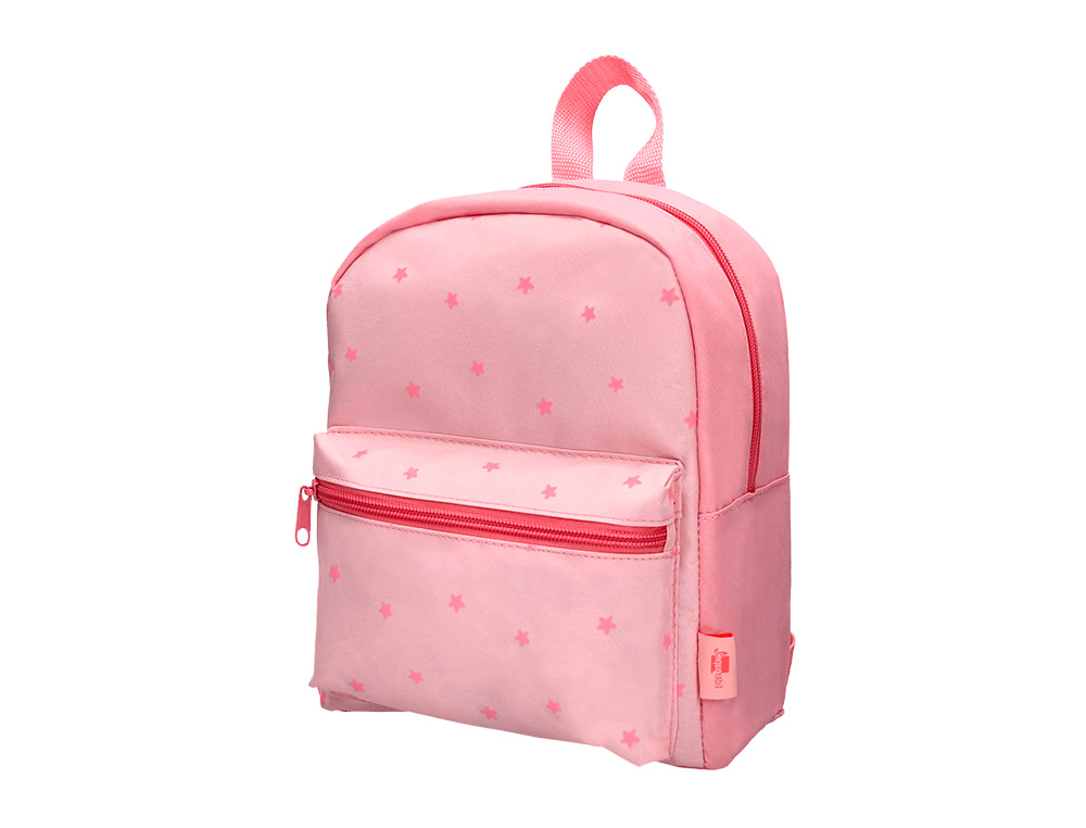 Mochila preescolar liderpapel infantil desenho rosa 210x115x250 mm ( Imagem 3 de 13 ) - Preview