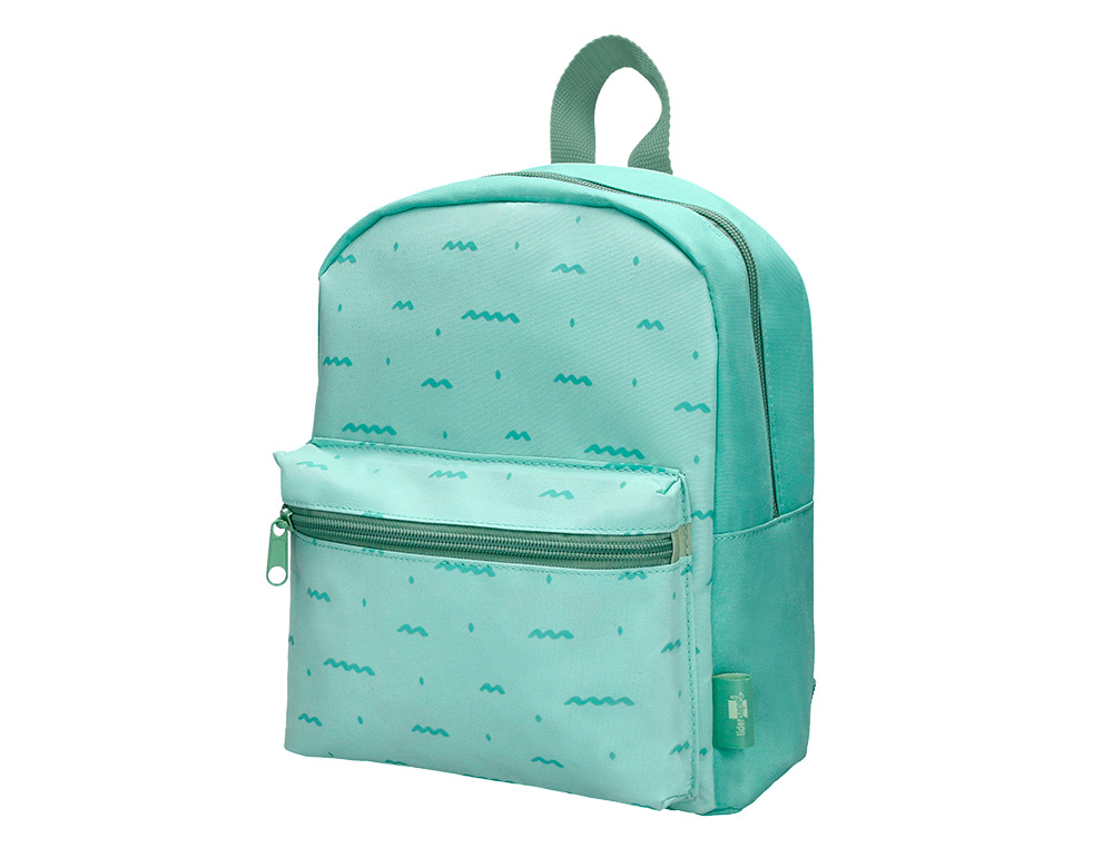 Mochila preescolar liderpapel mochila infantil desenho verde 210x115x250 mm ( Imagem 3 de 13 ) - Preview