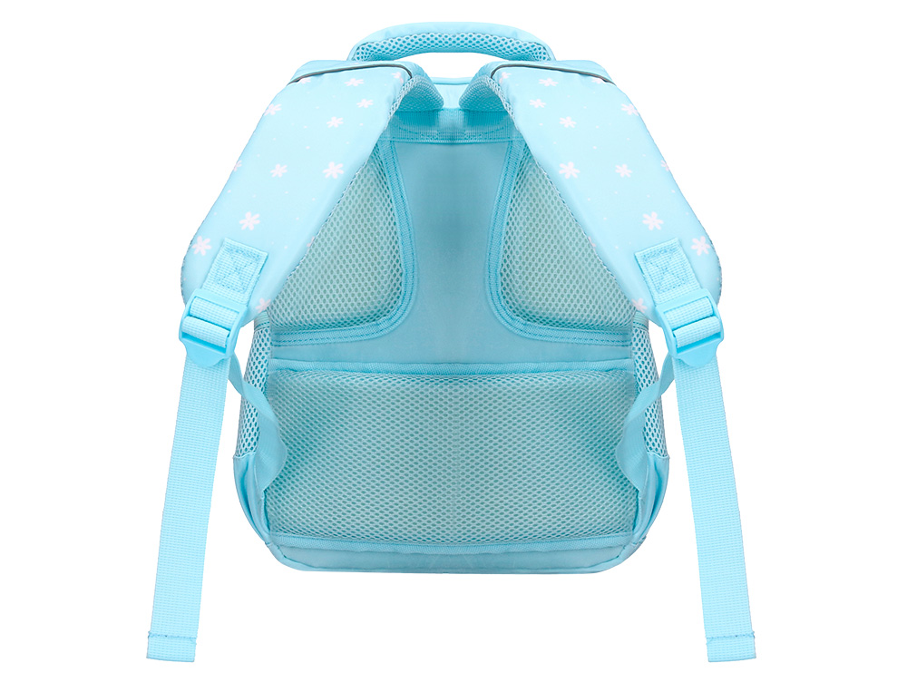 Mochila escolar liderpapel multibolso infantil desenho flores 350x110x270 mm ( Imagem 5 de 17 ) - Preview