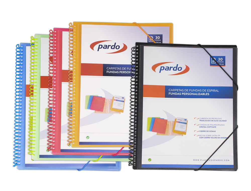 Capa catalogo pardo com espiral 30 bolsas folio personalizavel cor preto ( Imagem 4 de 5 ) - Preview