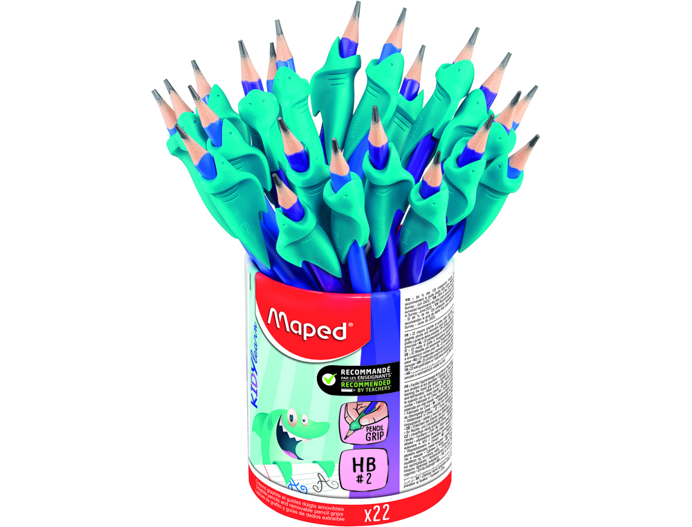 Lapis de grafite maped hb com borracha + adaptador ergonomico copo de 22 unidades ( Imagem 3 de 4 ) - Preview