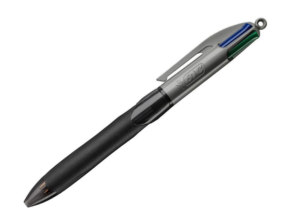 Esferografica bic quatro cores com grip core preto ponta 1,3 mm ( Imagem 3 de 9 ) - Preview
