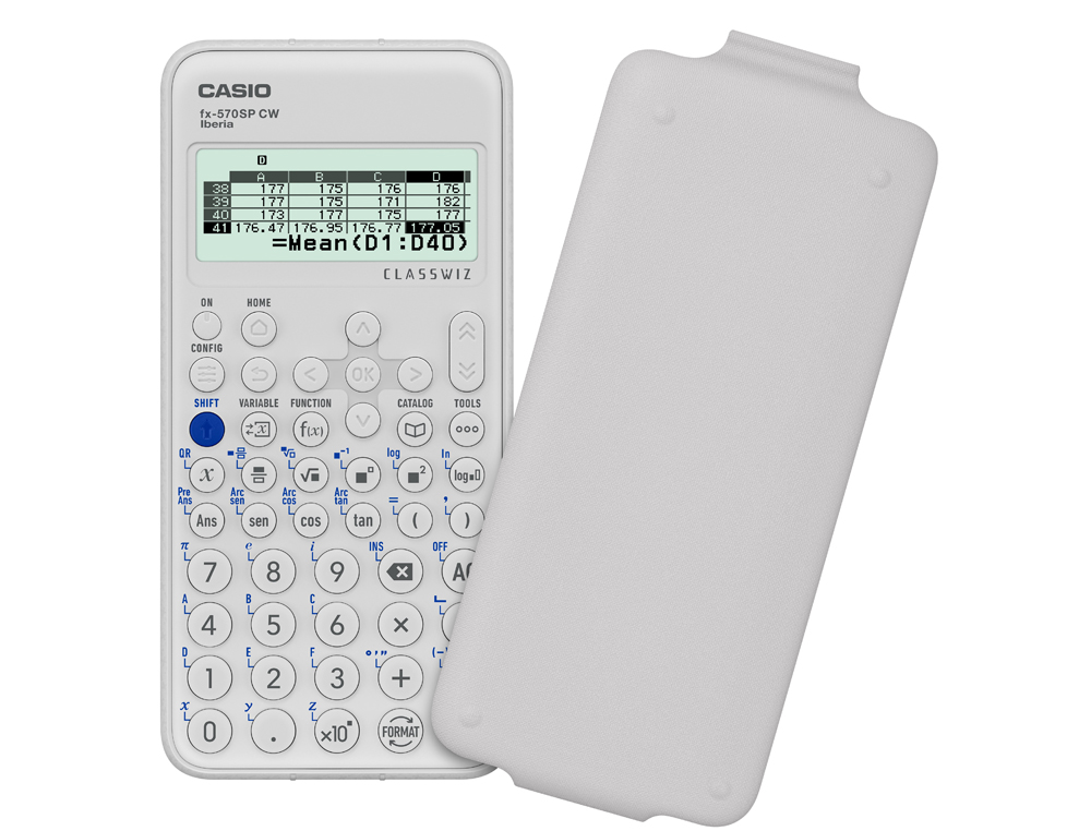 Calculadora casio fx-570sp classwiz iberia cientifica 560 funções 9 memórias 10+2 digitos 5 idiomas com capa ( Imagem 3 de 3 ) - Preview