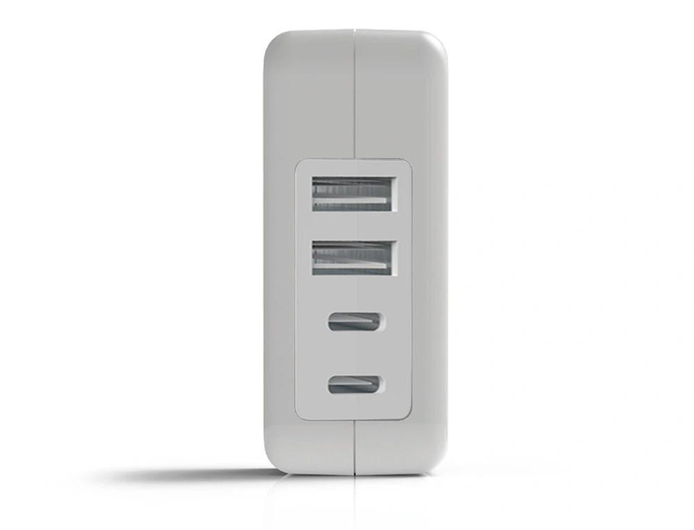 Carregador de parede groovy 4 usb cor branco ( Imagem 3 de 5 ) - Preview