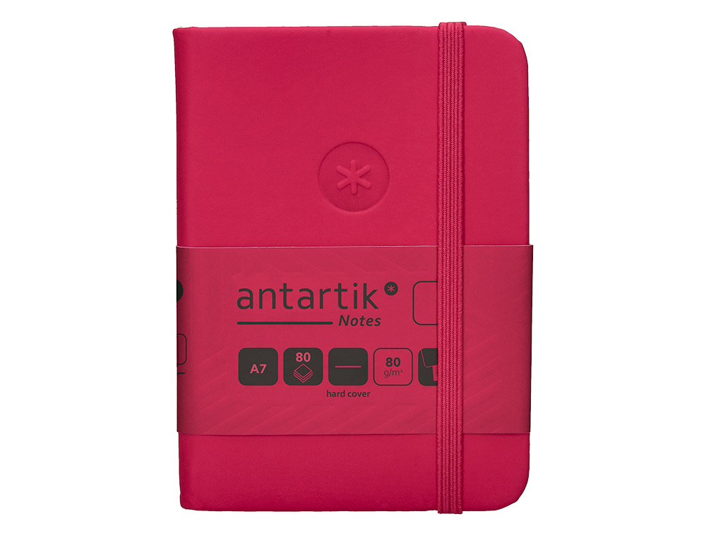 Caderno com elastico antartik capa dura a7 folhas lisas bordeaux 80 folhas 80 gr fsc ( Imagem 2 de 11 ) - Preview