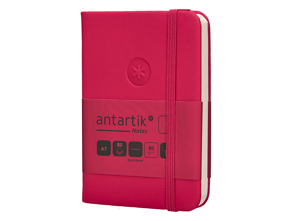Caderno com elastico antartik capa dura a7 folhas lisas bordeaux 80 folhas 80 gr fsc ( Imagem 4 de 11 ) - Preview