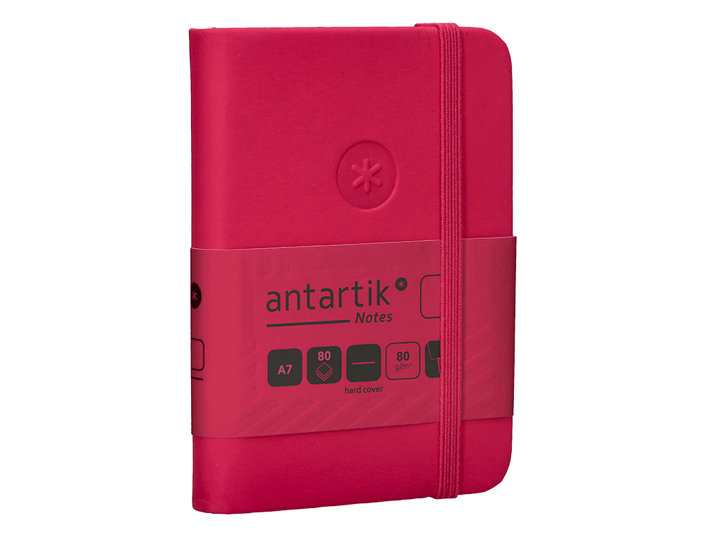 Caderno com elastico antartik capa dura a7 folhas lisas bordeaux 80 folhas 80 gr fsc ( Imagem 5 de 11 ) - Preview