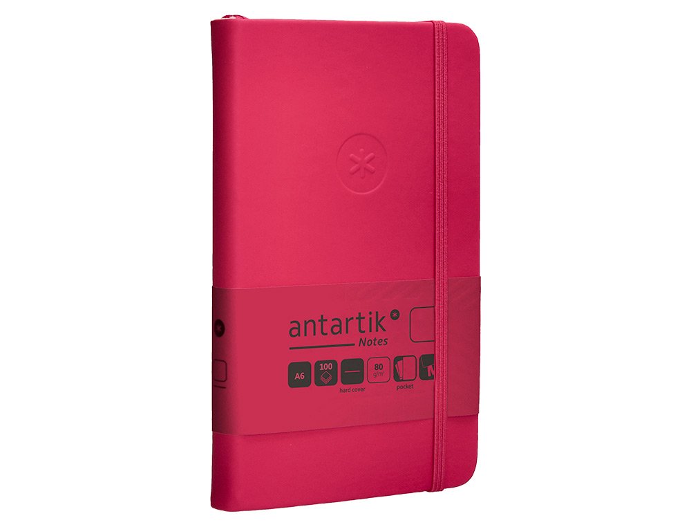Caderno com elastico antartik capa dura a6 folhas lisas bordeaux 100 folhas 80 gr fsc ( Imagem 5 de 11 ) - Preview
