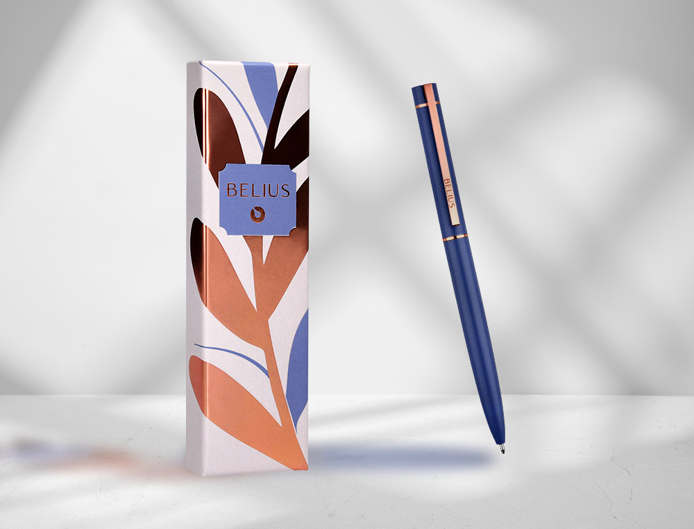 Esferografica belius rose azul eletrico tinta azul caixa de oferta ( Imagem 2 de 15 ) - Preview