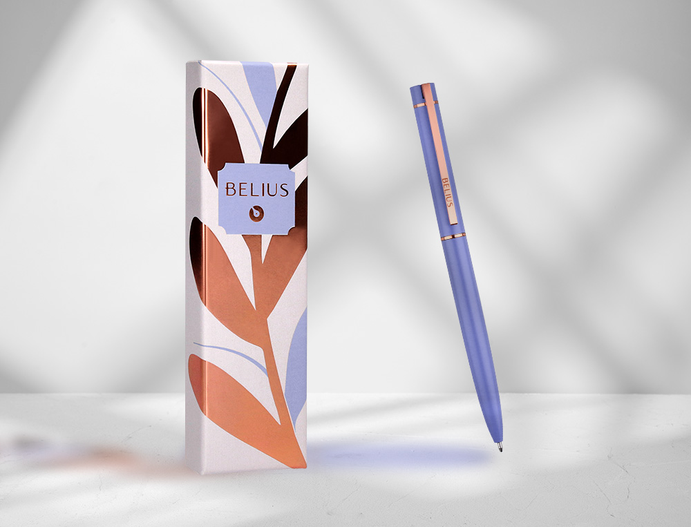 Esferografica belius rose lavanda tinta azul caixa de oferta ( Imagem 2 de 15 ) - Preview