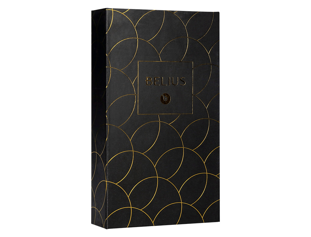 Caneta e estojo couro belius passion dor aluminio escovado preto dourado tinta azul caixa de oferta ( Imagem 4 de 25 ) - Preview