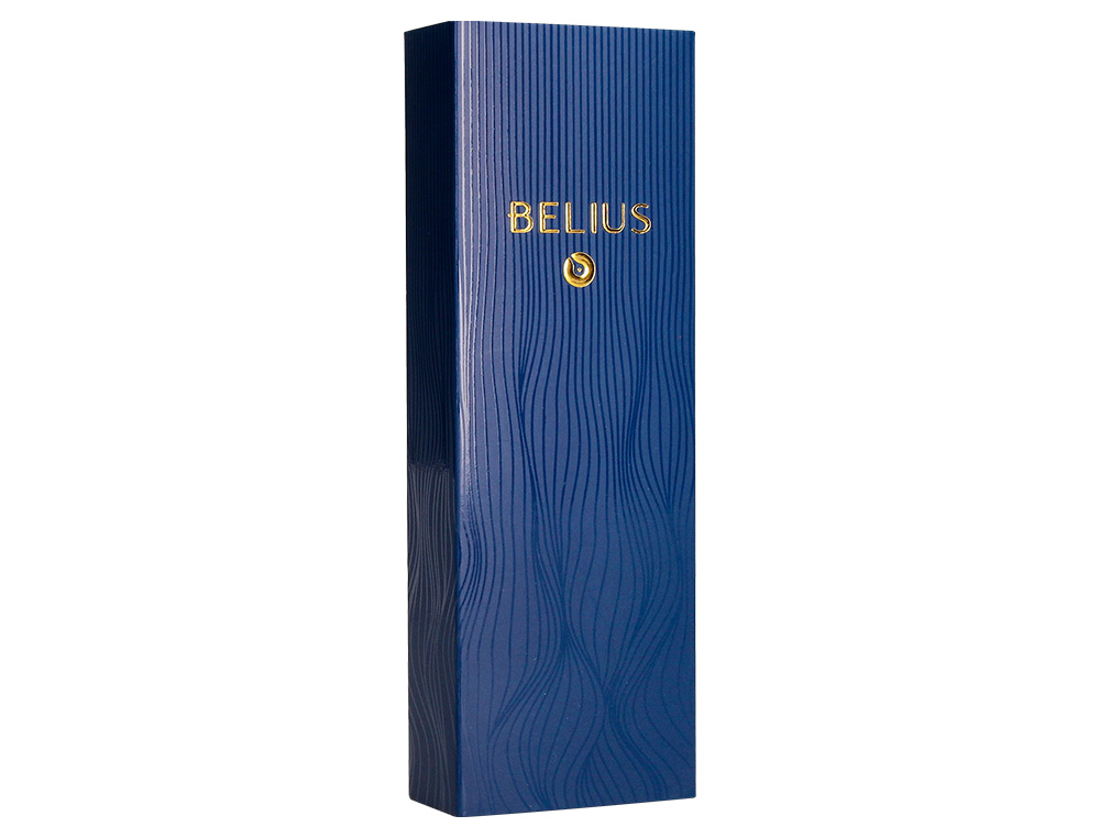 Caneta belius wave aluminio textura wavy azul marinho tinta azul caixa de oferta ( Imagem 4 de 19 ) - Preview