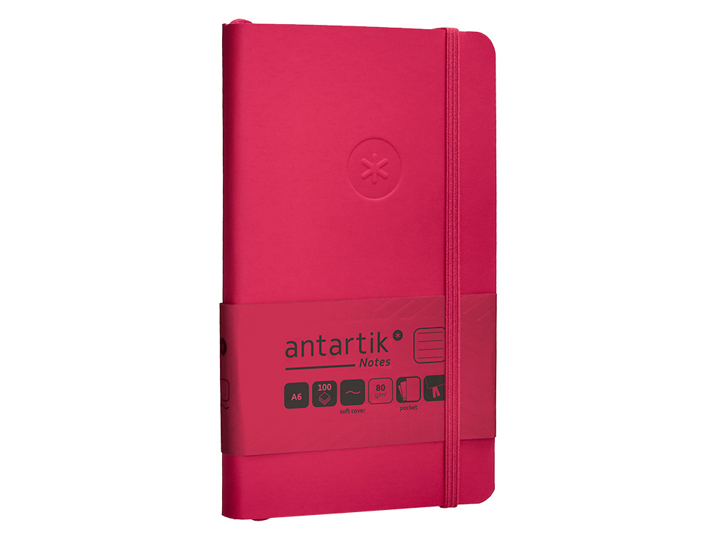 Caderno com elastico antartik capa mole a6 linhas bordeaux 100 folhas 80 gr fsc ( Imagem 5 de 11 ) - Preview