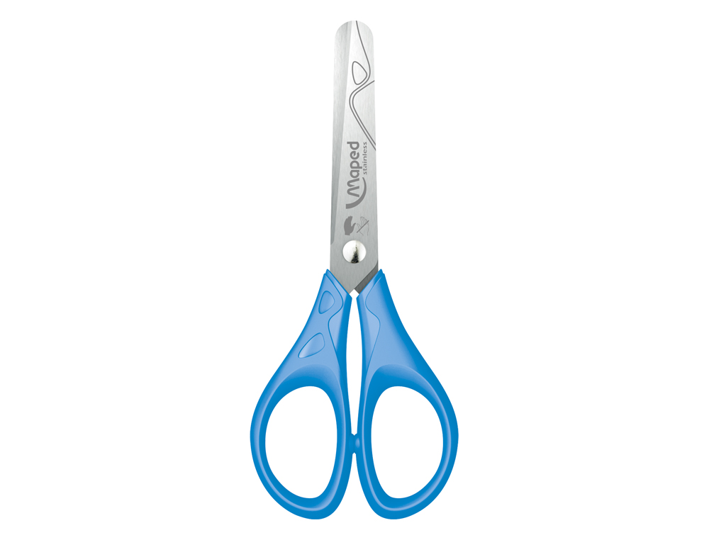 Tesoura escolar maped para esquerdinos 12 cm (10 unidades) ( Imagem 4 de 4 ) - Preview