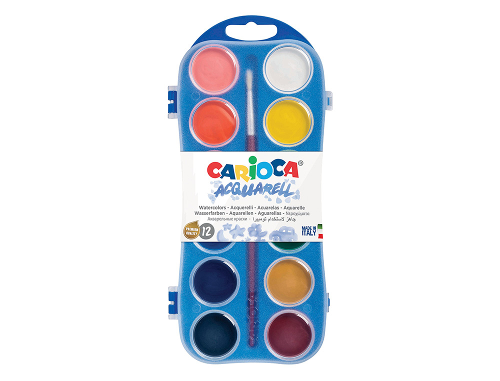 Aguarelas Carioca 12 cores com Pincel ( Imagem 2 de 4 ) - Preview