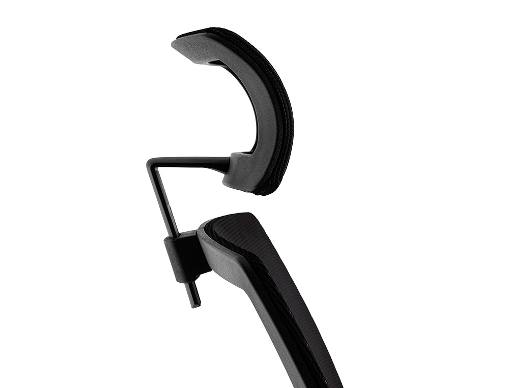 Cadeira de direcao q-connect ergonomica base metal encosto alto com apoio de cabeca ajustavel regulavel em altura 1140+7 ( Imagem 5 de 19 ) - Preview