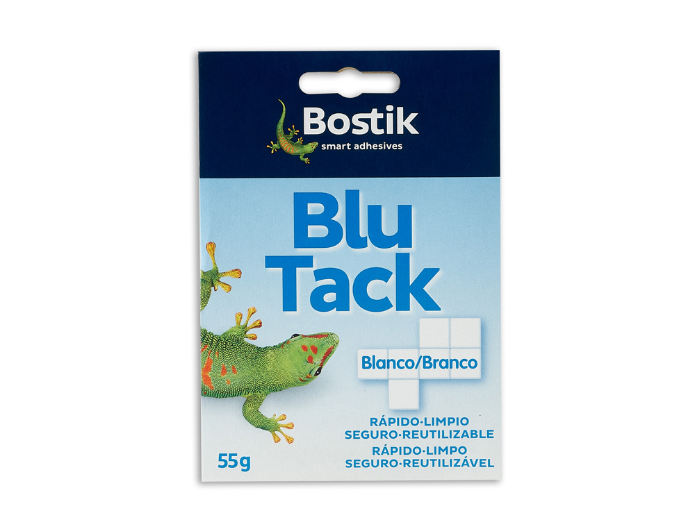 Massa adesiva Bostik Blu-Tack cortada. Cor branca ( Imagem 2 de 7 ) - Preview