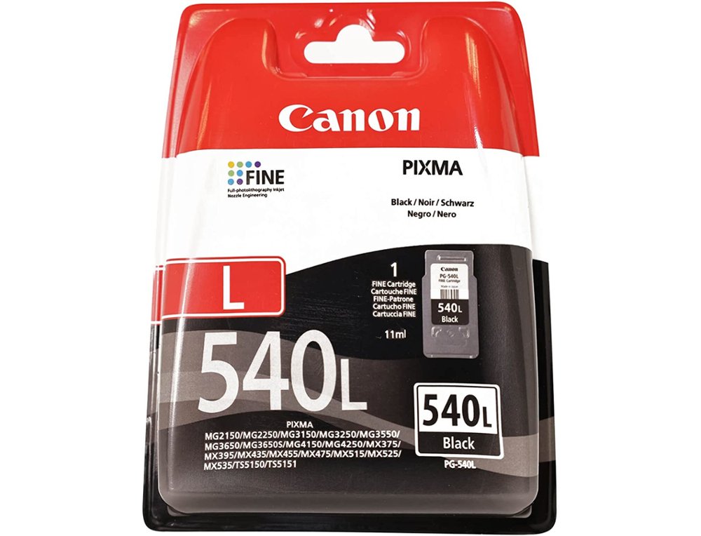 Tinteiro canon pg-540l preto alta capacidade mg2150 11ml ( Imagem 2 de 10 ) - Preview