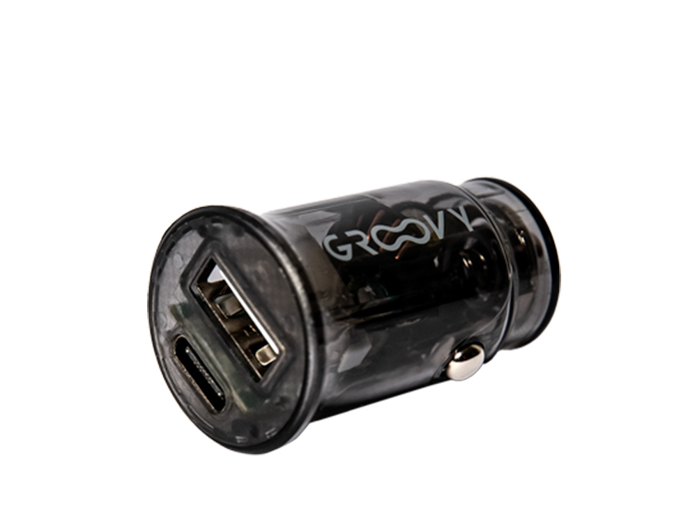 Carregador de coche groovy 2 usb cor branco ( Imagem 4 de 4 ) - Preview