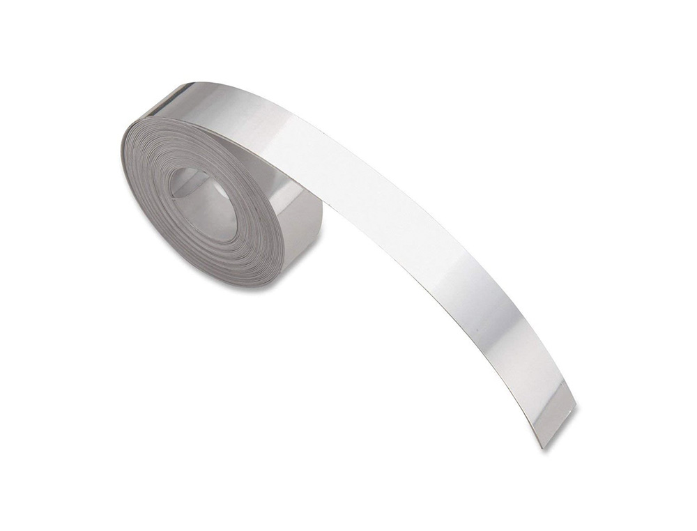 Fita dymo aluminio com adesivo 12mm x 3,65mt para etiquetadora industrial m1011 caixa de 100 unidades ( Imagem 2 de 2 ) - Preview
