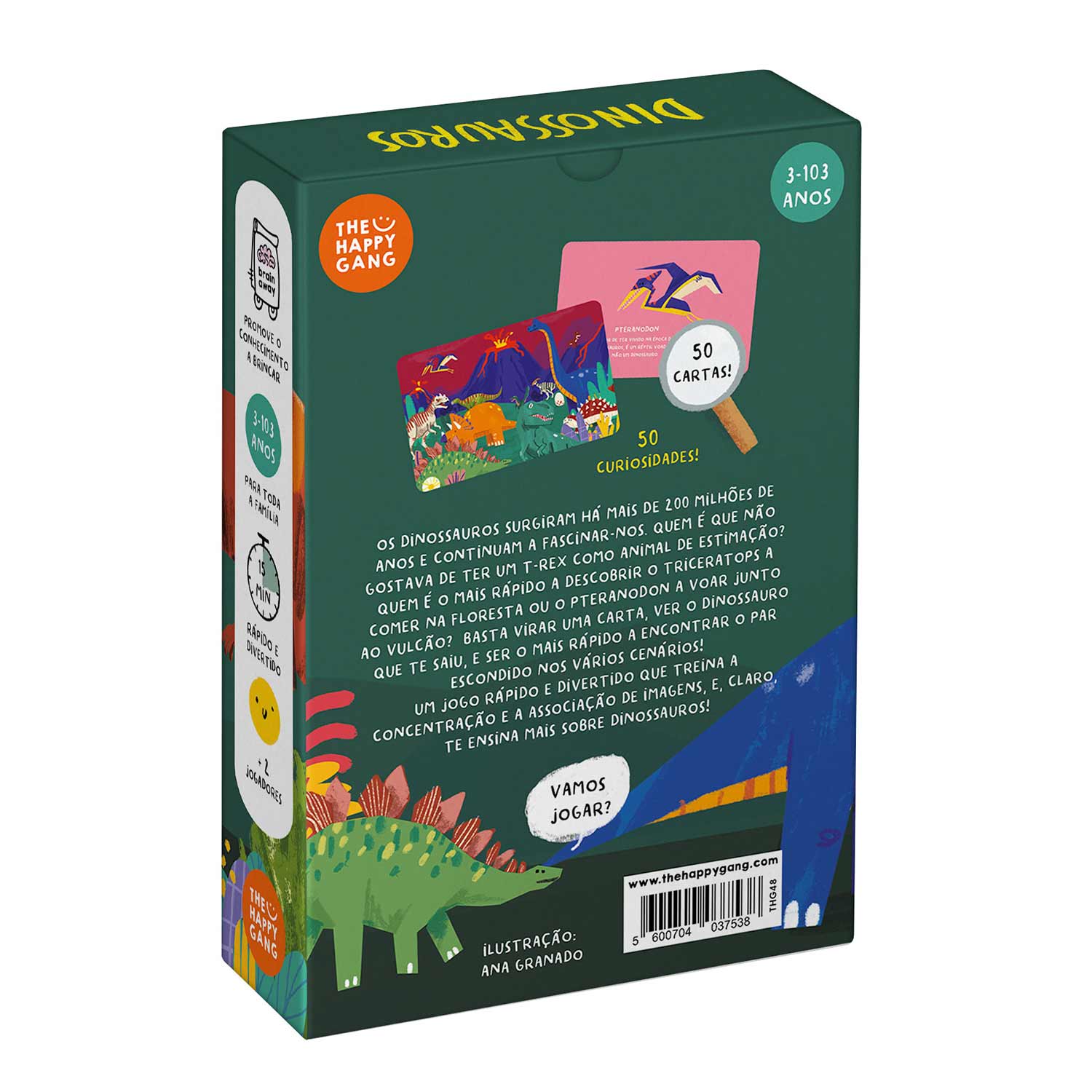 Brain Away - Procura E Encontra Dinossauros The Happy Gang Thg48 ( Imagem 3 de 3 ) - Preview