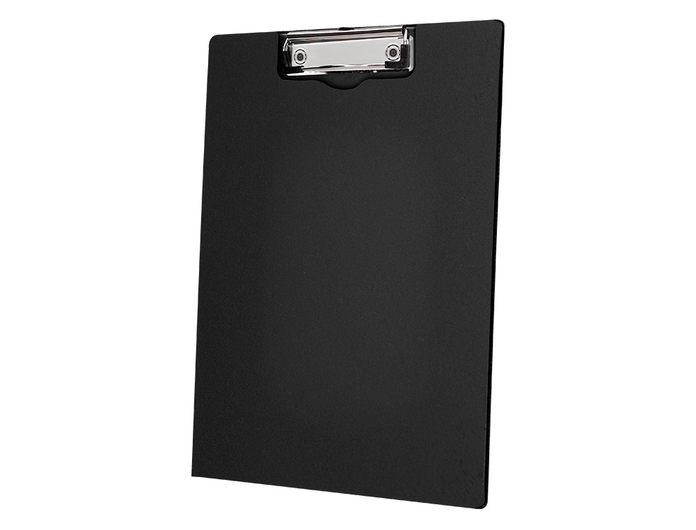 Porta notas q-connect com mola miniclip superior din a4 plastico 50% reciclado preto espessura 2,1 mm ( Imagem 4 de 10 ) - Preview