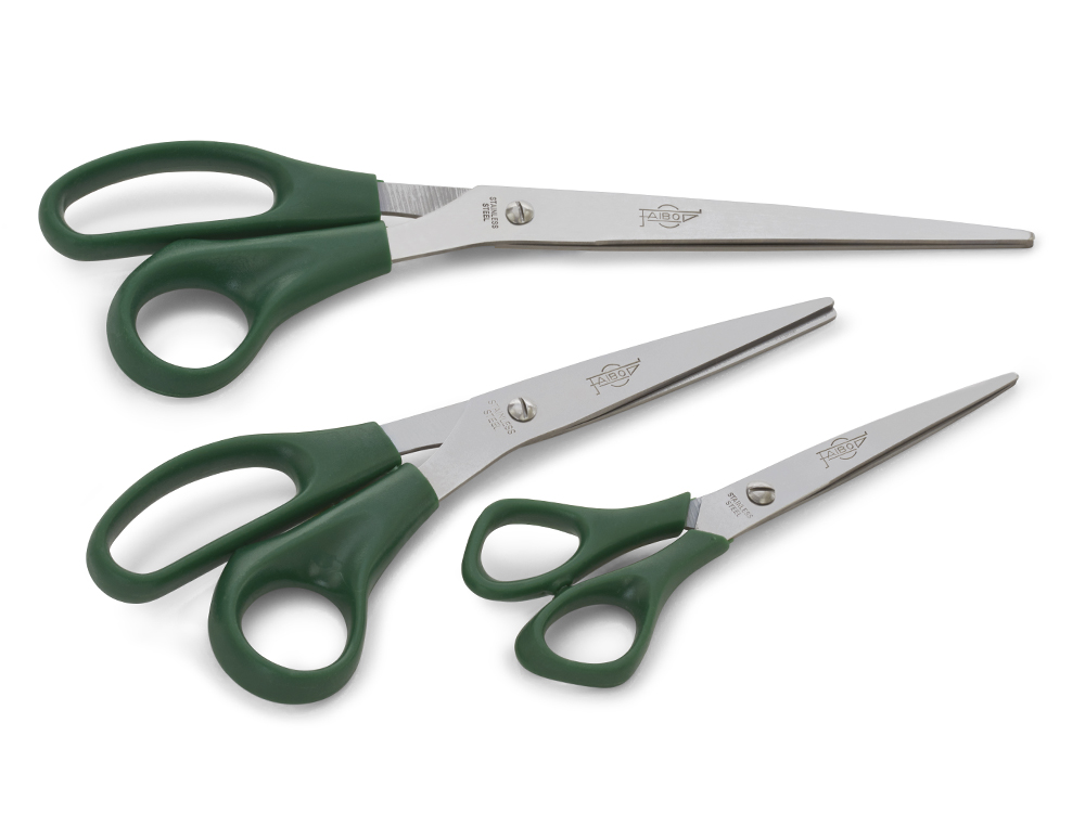 Tesoura de escritorio faibo em aco inoxidavel 16 cm ergonomica em blister ( Imagem 5 de 5 ) - Preview