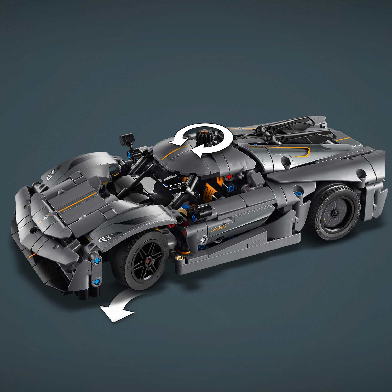 LEGO Technic 42173 - Hipercarro Cinzento Koenigsegg Jesko Absolut ( Imagem 3 de 6 ) - Preview