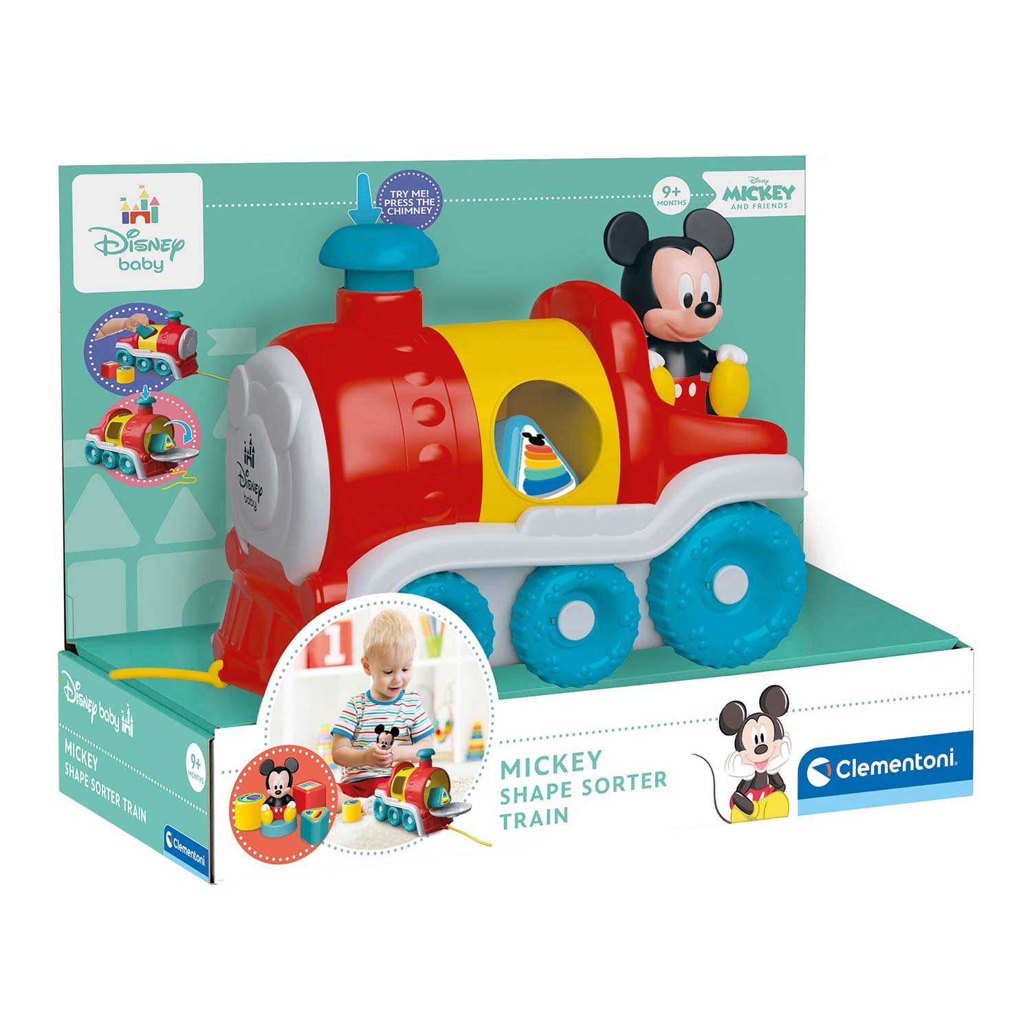 Mickey Comboio Formas E Cores Clementoni Disney Baby 17900 ( Imagem 3 de 3 ) - Preview