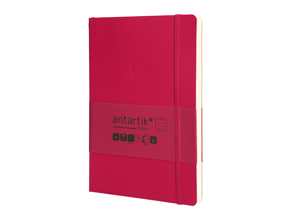 Caderno com elastico antartik capa mole a5 folhas linhas bordeaux 80 folhas 80 gr fsc ( Imagem 4 de 8 ) - Preview