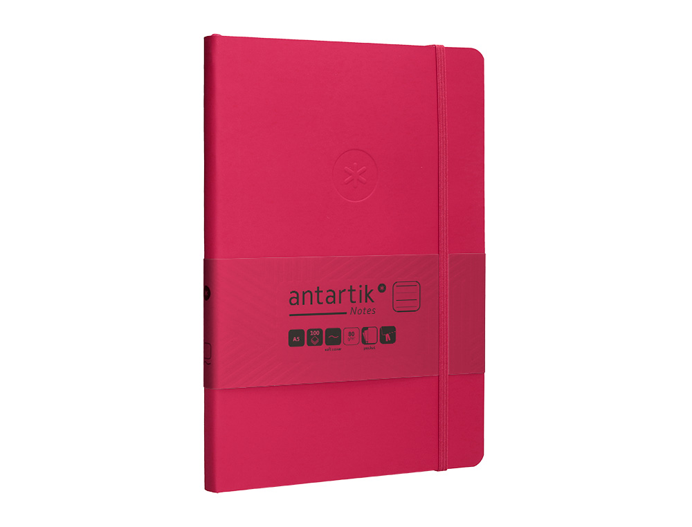 Caderno com elastico antartik capa mole a5 folhas linhas bordeaux 80 folhas 80 gr fsc ( Imagem 5 de 8 ) - Preview